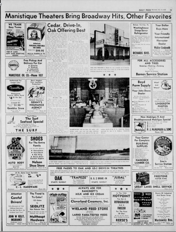 Cinema 2 Drive-In Theatre - Old Newspaper